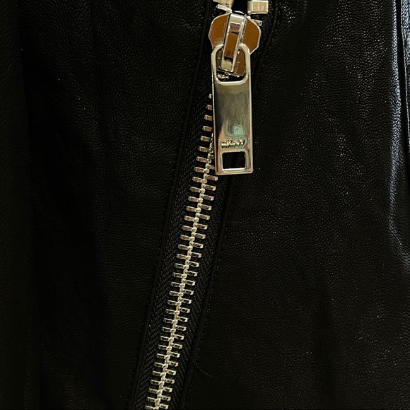 DKNY Faux-Leather Moto Jacket - Picture 5 of 8
